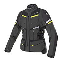 Clover Gts-4 Wp Jacket Airbag Dark Grey Yellow