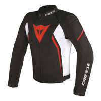 Dainese Avro D2 Tex Jacket Black White Red