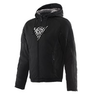 Sweat à capuche Dainese Bovisa noir blanc