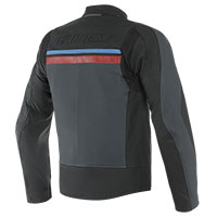 Dainese Hf 3 Leather Jacket Black Red Blue