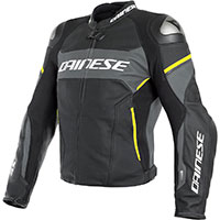 Dainese Racing 3 D-air® Leather Jacket Yellow
