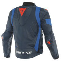Dainese Super Race Leather Jacket Black Blue