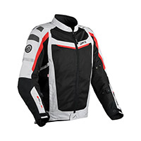 Blouson Dane Solskin noir gris clair rouge