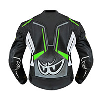 Berik Race-sport 2 Leather Jacket Black White Green