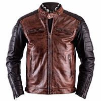 Helstons Cruiser Leather Jacket Camel-black