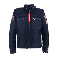 Chaqueta Helstons Delta Air Motul azul