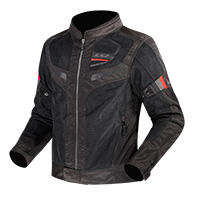 Chaqueta LS2 Garda Air negro rojo