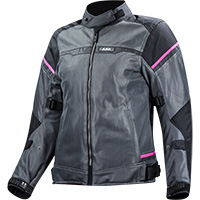 Ls2 Riva Lady Jacket Black Dark Grey Pink