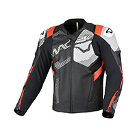 Macna Ignite Leather Jacket Red White