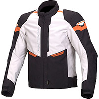 Macna Traction Jacket Black Grey Orange