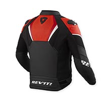 Chaqueta de cuero Rev'It Automate negro rojo