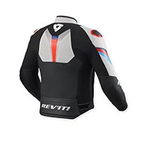 Rev'it Quantum 3 Leather Jacket Black Grey - 2