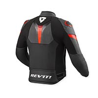 Rev'it Quantum 3 Leather Jacket Black Red - 2