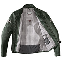 Spidi Clubber Leather Jacket Green Ice - 3