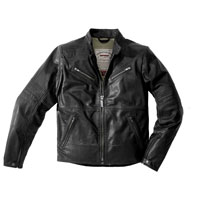 Spidi Garage Leather Jacket Black