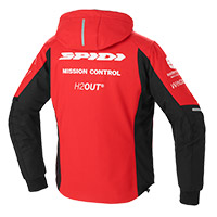 Spidi Hoodie Armor H2out Jacket Red