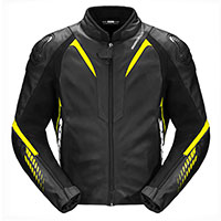 Spidi Nkd-1 Leather Jacket Black Yellow