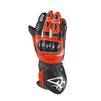 Berik Race Carbon 2.0 Handschuhe schwarz weiß fluo rot