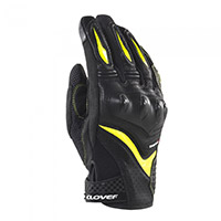 Clover Raptor 3 Gloves Black Yellow