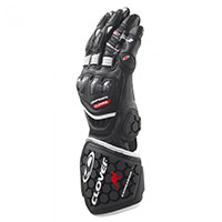 Clover Rs-9 Race Replica Gloves Black White - 2