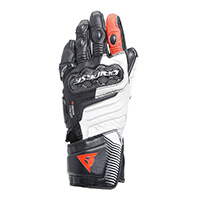 Guanti Donna Dainese Carbon 4 Long Bianco Rosso - img 2