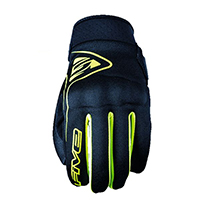 Five Globe Gloves Black Yellow Fluo