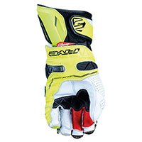 Five Rfx Race Gloves White Yellow Fluo - 2