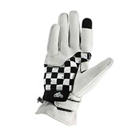 Helstons Line Ete Leather Gloves White