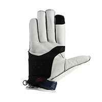 Helstons Ziper Ete Leather Gloves Blue Red
