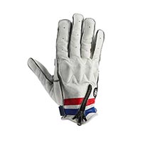 Helstons Ziper Ete Leather Gloves Blue Red
