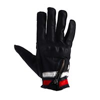 Helstons Ziper Ete Leather Gloves White Red