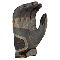 Klim Induction Gloves Cool Grey Strike Orange - 2