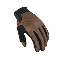 Macna Obtain Leather Gloves Black Red