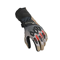 Macna Tanamax Gloves Taupe Black Red