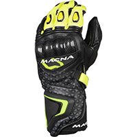 Macna Track R Handschuhe schwarz grau gelb
