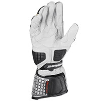 Spidi Carbo Kangaroo Gloves Black White - 2