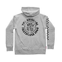 Sweat à Capuche Fasthouse Origin 24.1 Zip Enfant Gris