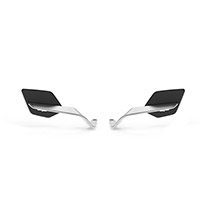 Rizoma Stealth Naked Max Mirrors Pair Silver - 2