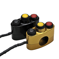 Interruptor estándar STM 3 botones dorado