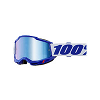 100% Accuri 2 Blue Goggle Mirrored Blue