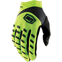 100% Airmatic Youth Gloves Yellow Black Kid