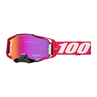 100% Armega Hiper Kloug Goggle Mirrored Red