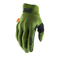 100% Cognito Gloves Green Black