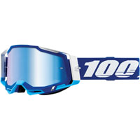 Masque Cross 100% Racecraft 2 Blue Miroir Bleu