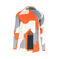 Camiseta Acerbis Mx Linear Sumbawa naranja gris - 2