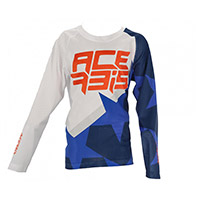 Acerbis Mx J-windy One Kid Vented Jersey Blue White Kid