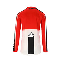 Camiseta Acerbis Mx Linear Lugo blanco rojo