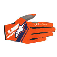 Alpinestars Neo Gloves Orange Fluo Blue