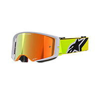 Maschera Alpinestars Supertech Corp giallo rosso