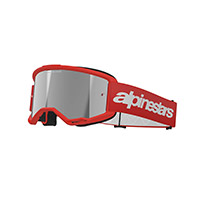 Alpinestars Vision 3 Wordmark rosso argento